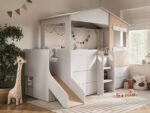 Dreamland House Midsleeper with Slide and Storage - Image 3