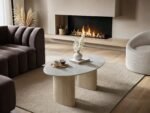 Elin Sintered Stone Effect Round Coffee Table
