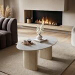 Elin Sintered Stone Effect Round Coffee Table