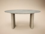 Elin Sintered Stone Effect Round Coffee Table - Image 3