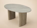 Elin Sintered Stone Effect Round Coffee Table - Image 4