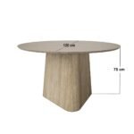 Elin Sintered Stone Round Dining Table - Image 2