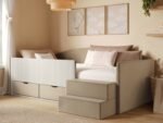 Elisa Velvet Storage Low Sleeper Bed with Cord
