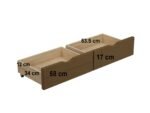 Elisa Velvet Storage Low Sleeper Bed with Cord - Image 2