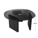 Emil Glass Round Coffee Table Black - Image 2