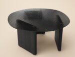Emil Glass Round Coffee Table Black - Image 4