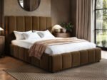 Emilie Ribbed Ottoman Bed Velvet