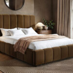 Emilie Ribbed Ottoman Bed Velvet