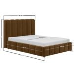 Emilie Ribbed Single Ottoman Bed Velvet - Image 17
