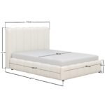 Emilie Ribbed Single Ottoman Bed Velvet - Image 18