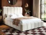 Emilie Ribbed Single Ottoman Bed Velvet - Image 3