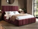Emilie Ribbed Single Ottoman Bed Velvet - Image 7