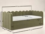 Esme Cloud Day Bed with Trundle Boucle - Image 2