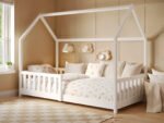 Explorer Single Play House Floor Bed with Rails Wooden Pine - Image 2