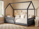Explorer Single Play House Floor Bed with Rails Wooden Pine - Image 3