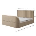 Fallon TV Side Lift Ottoman Bed Velvet - Image 2