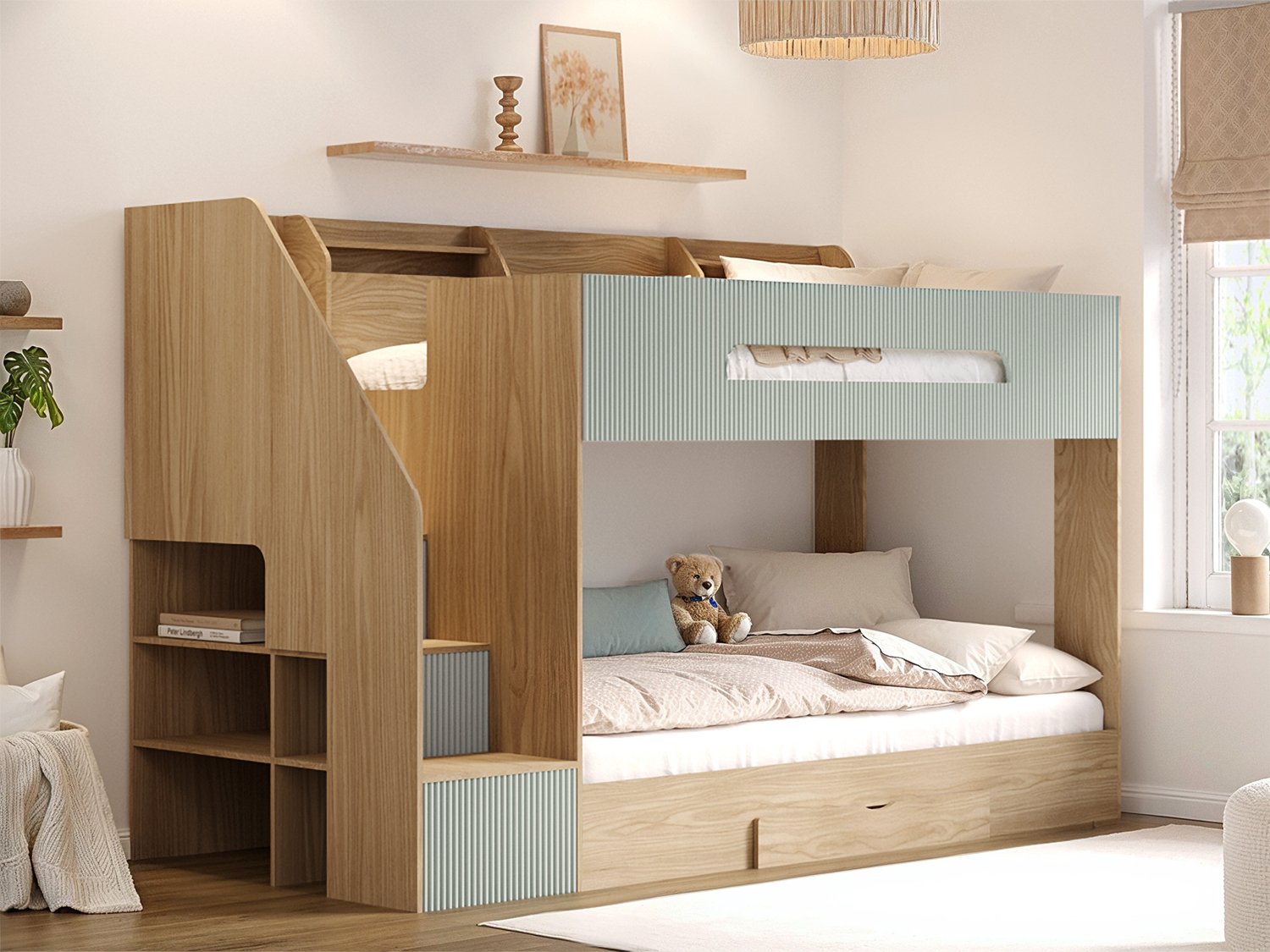 finn-staircase-full-1 Finn Staircase Bunk Bed with Storage &