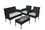 Artisan Garden Outdoor Furniture Sofa Set Table & Chairs -4Pcs - Image 2