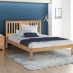 Flintshire Furniture Glynne Solid Natural Oak Bed