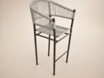 Hana Round Bar Table & Lita Chairs Garden Set Dark Brown - Image 5