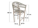 Hana Round Bar Table & Lita Chairs Garden Set White - Image 6