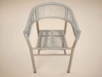 Hana Round Table & Lita Chairs Garden Dining Set Beige - Image 6