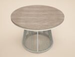 Hana Round Table & Lita Chairs Garden Dining Set Beige - Image 7