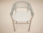 Hana Round Table & Lita Chairs Garden Dining Set Beige - Image 9