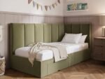Harley Corner Bed Frame with Storage Drawers Boucle - Image 3