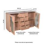 Indus Solid Wooden Extra Large Sideboard - Image 6