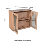 Indus Solid Wooden Small Sideboard - Image 6