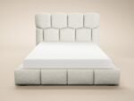 Irma Upholstered Bed - Cream - Image 6