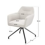 Isla Swivel Dining Chair Set of 2 - Image 2