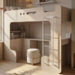 Jaxx High Sleeper with Desk Oak
