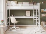 Jules High Sleeper with Desk White - Image 3