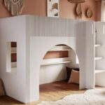 Kaska Bunk Bed with Ribbed Panel