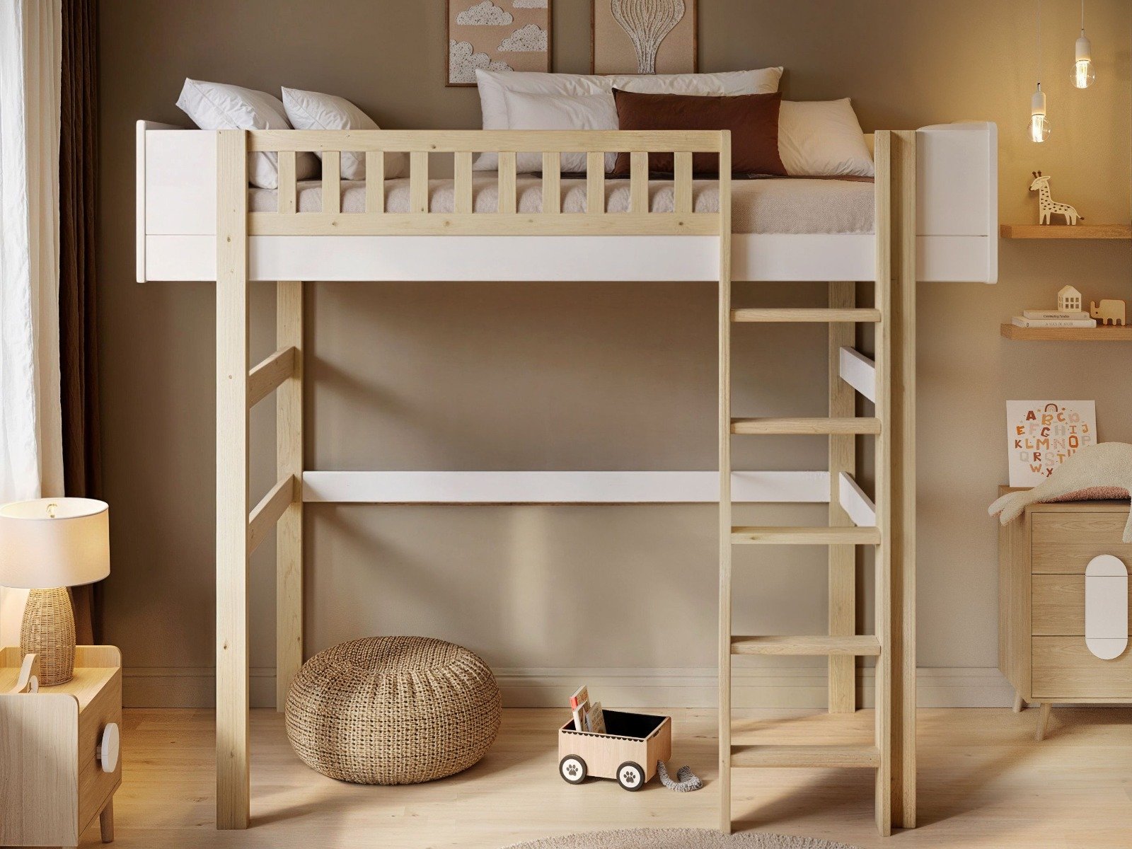 kayla-highsleeper-1 Kayla High Sleeper Bed White