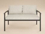 Kyla 4 Piece Garden Sofa Set with Coffee Table Grey & Brown - Image 4