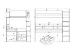 Kyrk Storage Gaming High Sleeper Black - Image 2