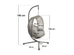 Lana Garden Swing Chair Light Rattan - Image 7