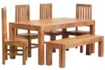 Toko Light Mango Large Dining Table 6ft (180cm) - Image 4