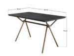 Lexi Rectangular Dining Table Black - Image 2