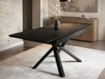Lexi Rectangular Extendable Dining Table Black