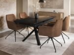 Lexi Rectangular Extendable Dining Table Black - Image 2