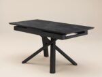 Lexi Rectangular Extendable Dining Table Black - Image 4