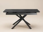 Lexi Rectangular Extendable Dining Table Black - Image 5