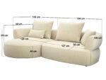 Lia Large Sofa Chenille - Image 2