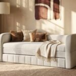 Livia Day Bed with Trundle Cream