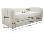 Livia Day Bed with Trundle Cream - Image 2