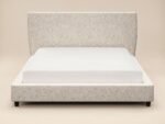 Luciana Upholstered Platform Bed Cream Chenille - Image 5